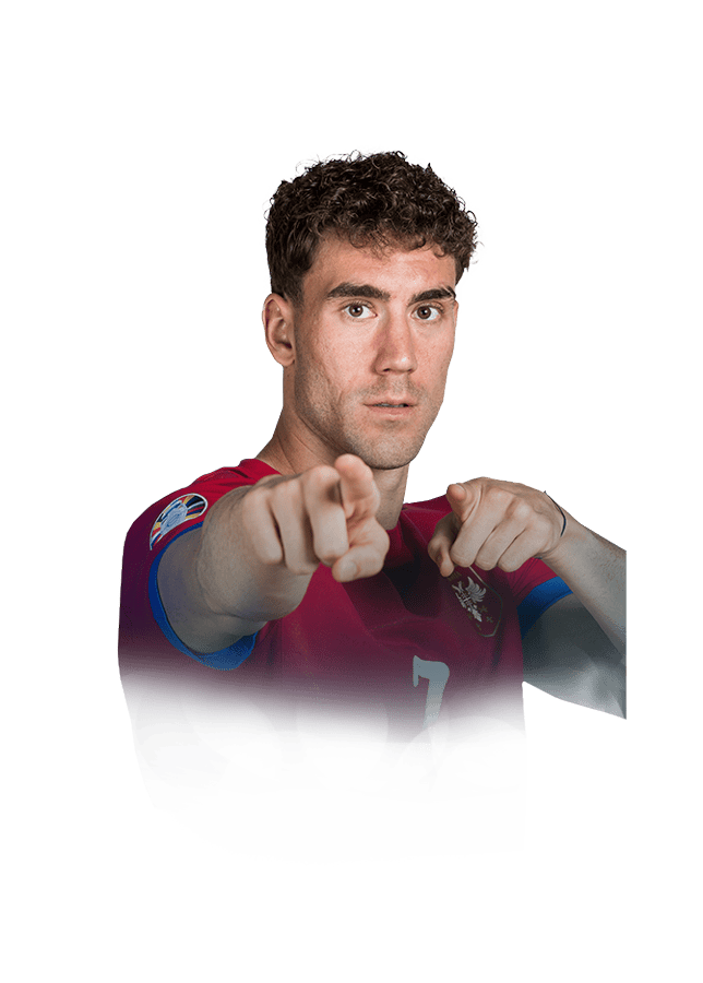 Dušan Vlahovic FIFA 24 Euro Path to Glory