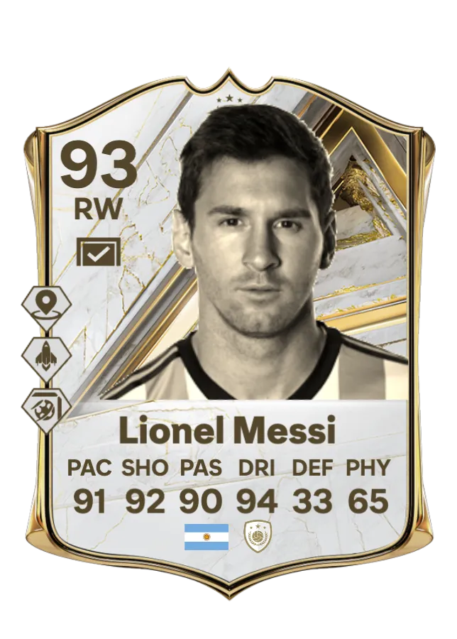 Lionel Messi Base Icon Card